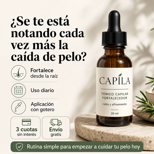 TONICO CAPILAR PARA LA CAIDA Y EL FORTALECIMIENTO DESDE LA RAIZ